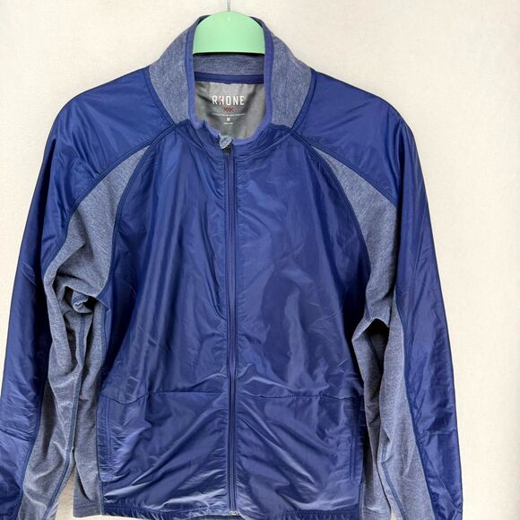 Rhone Full Zip Heavy Weight Windbreaker Blue Color Mens Size M - Picture 4 of 13